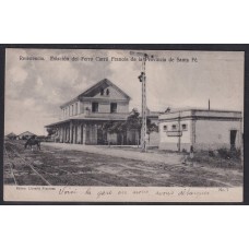 CHACO ANTIGUA TARJETA POSTAL RESITENCIA ESTACION DEL FERROCARRIL FRANCES RARA
